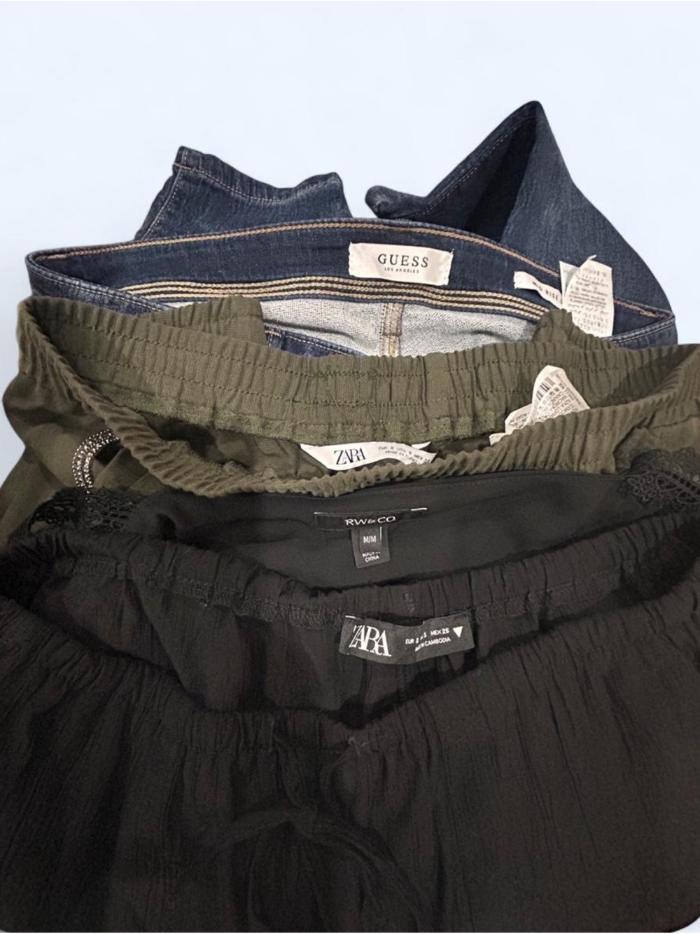 Zara , guess mystery brand box